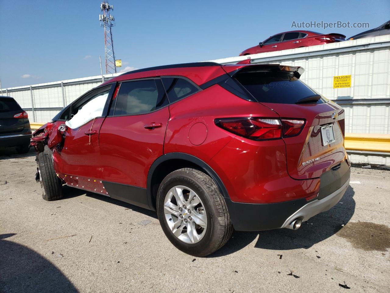 2019 Chevrolet Blazer 3lt Red vin: 3GNKBHRS5KS699019