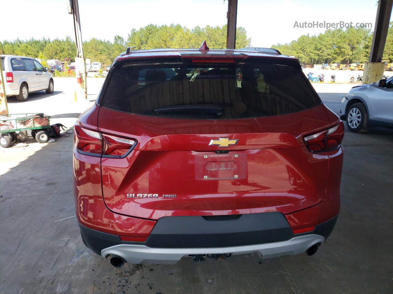 2019 Chevrolet Blazer 3lt Red vin: 3GNKBHRS6KS689941