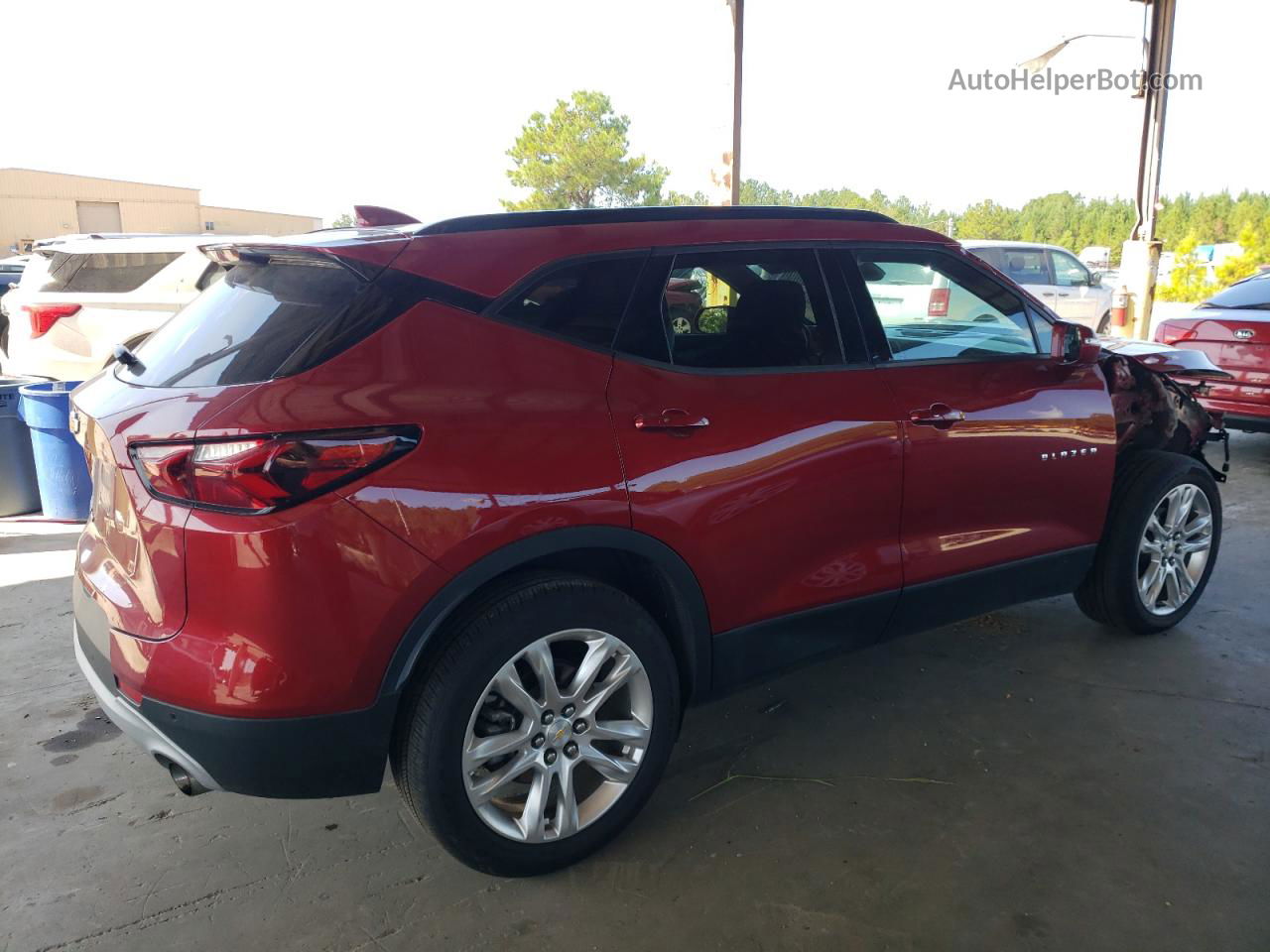 2019 Chevrolet Blazer 3lt Red vin: 3GNKBHRS6KS689941