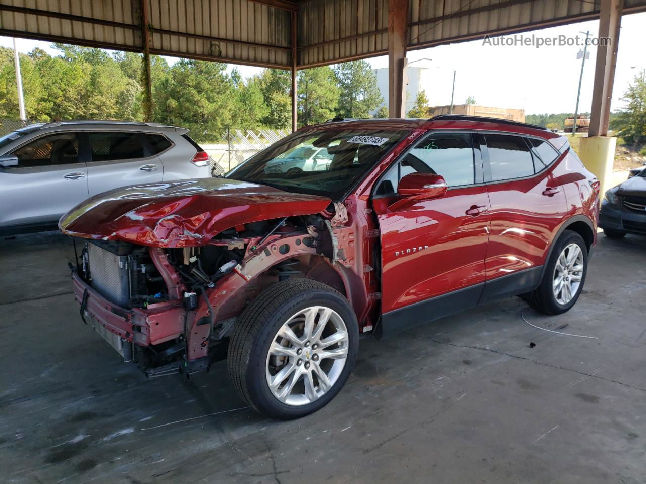 2019 Chevrolet Blazer 3lt Red vin: 3GNKBHRS6KS689941