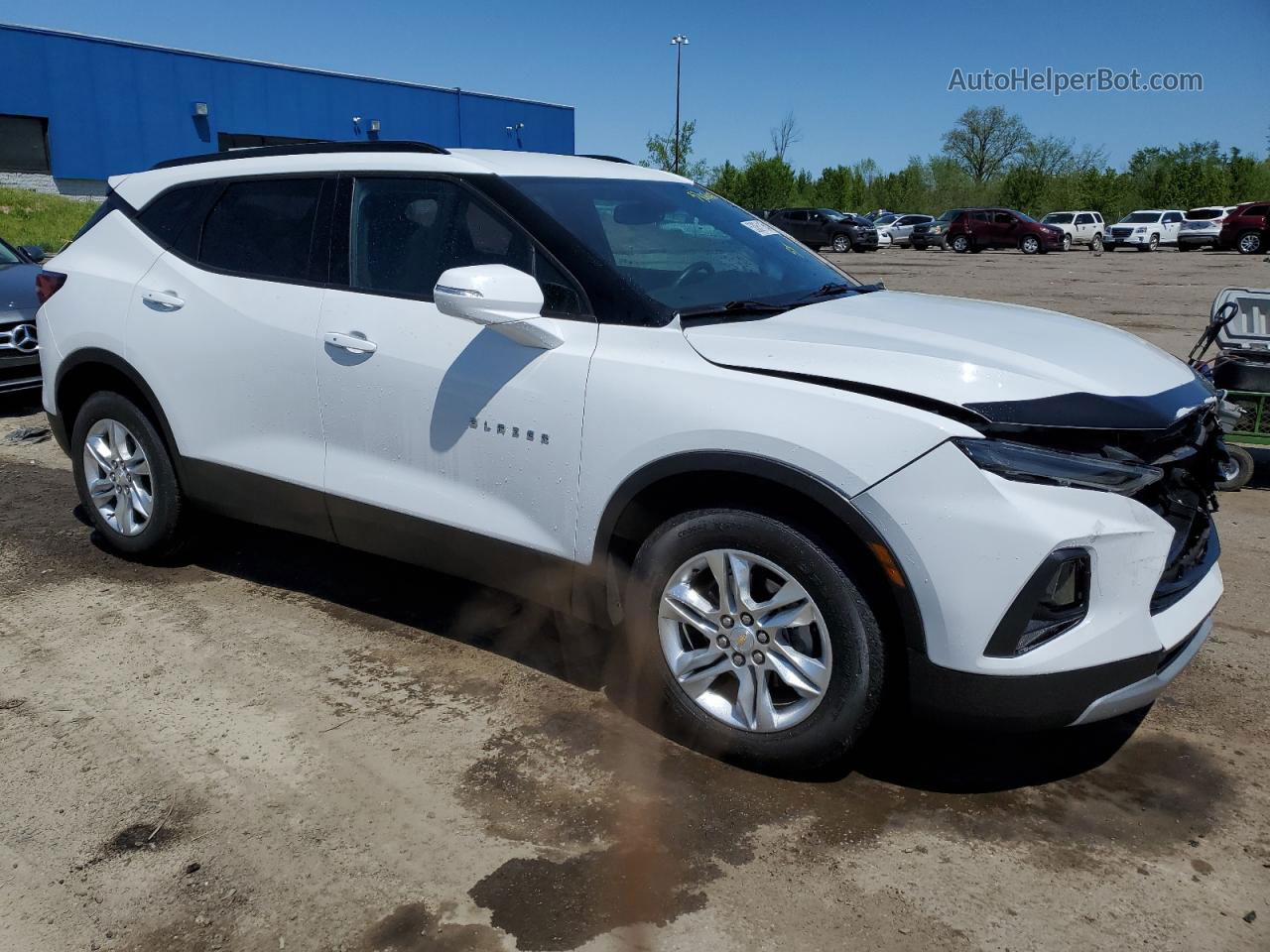 2020 Chevrolet Blazer 2lt White vin: 3GNKBHRS6LS672770