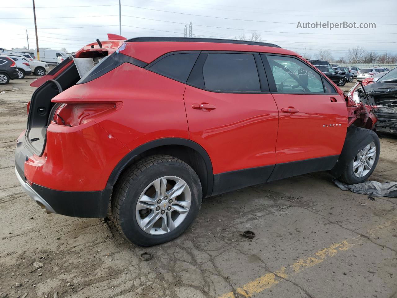 2020 Chevrolet Blazer 2lt Red vin: 3GNKBHRS9LS603409