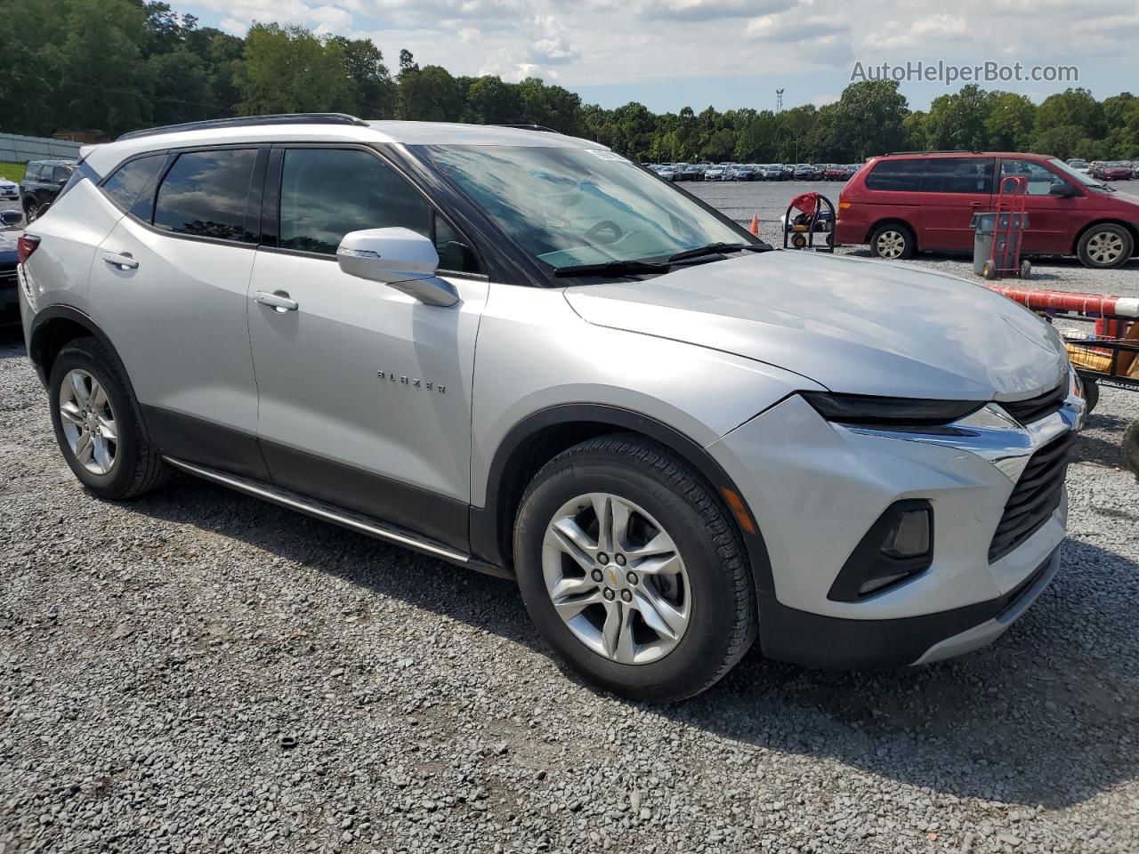 2019 Chevrolet Blazer 3lt White vin: 3GNKBHRSXKS677212