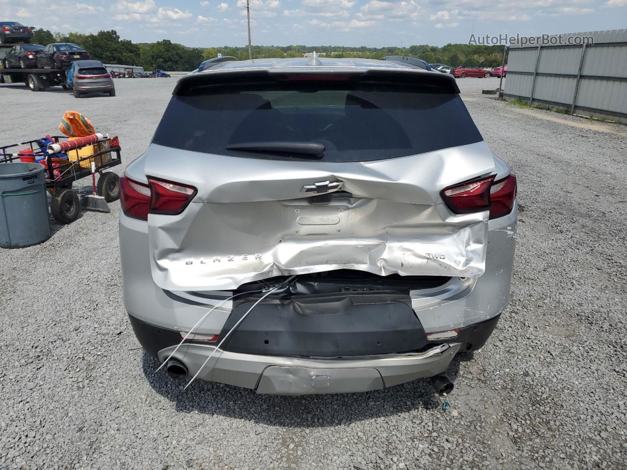 2019 Chevrolet Blazer 3lt White vin: 3GNKBHRSXKS677212