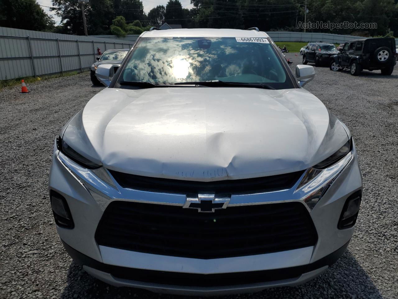 2019 Chevrolet Blazer 3lt White vin: 3GNKBHRSXKS677212