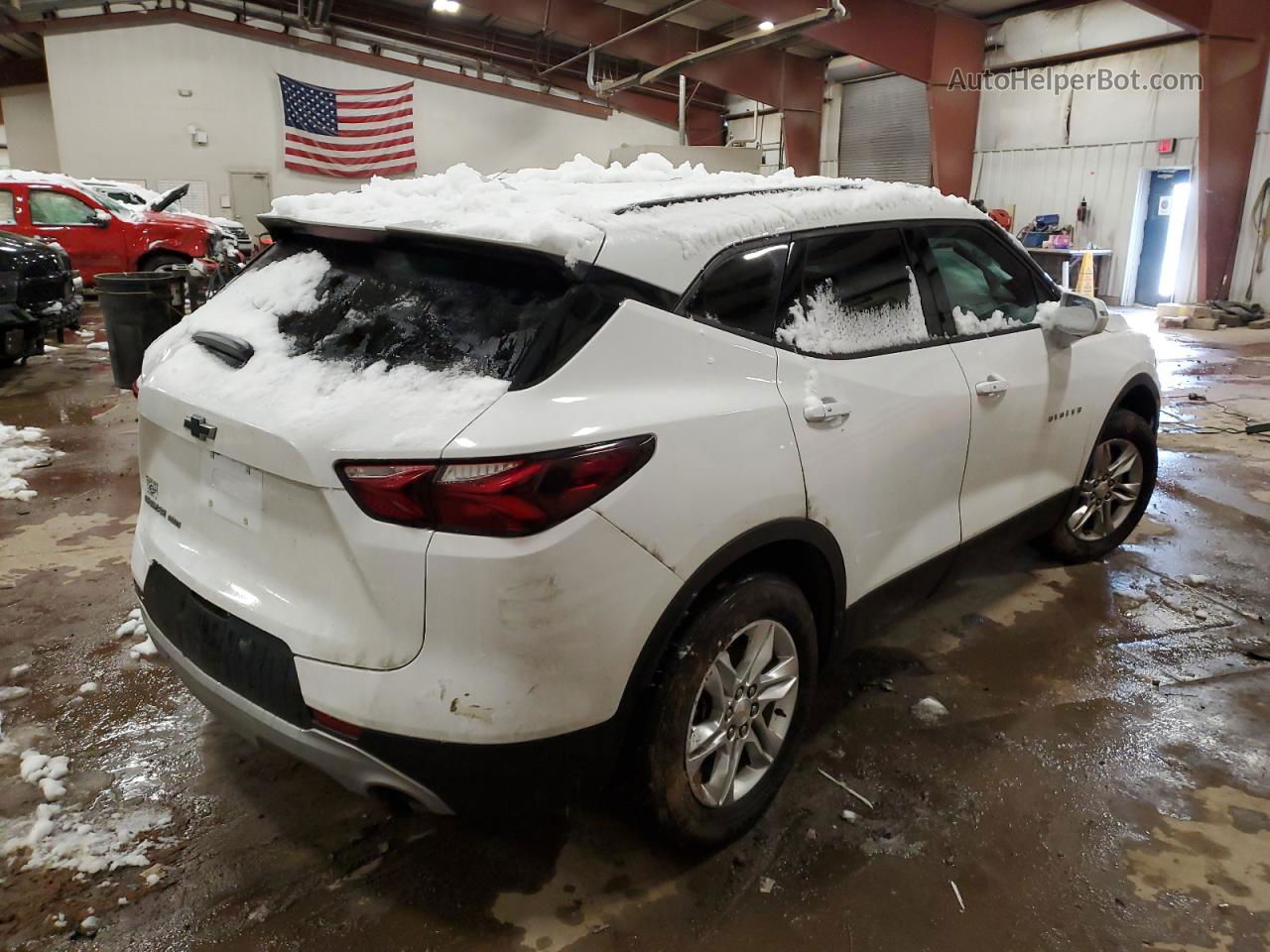 2020 Chevrolet Blazer 2lt White vin: 3GNKBHRSXLS545391