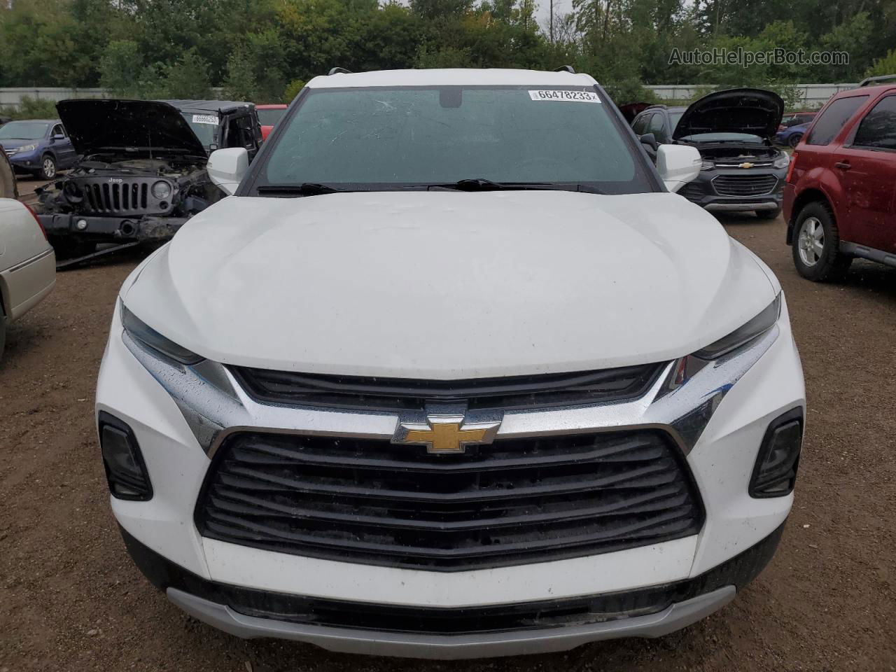 2020 Chevrolet Blazer 2lt White vin: 3GNKBHRSXLS617531