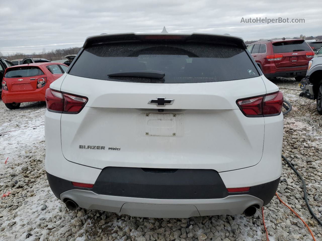 2020 Chevrolet Blazer 2lt White vin: 3GNKBHRSXLS623104