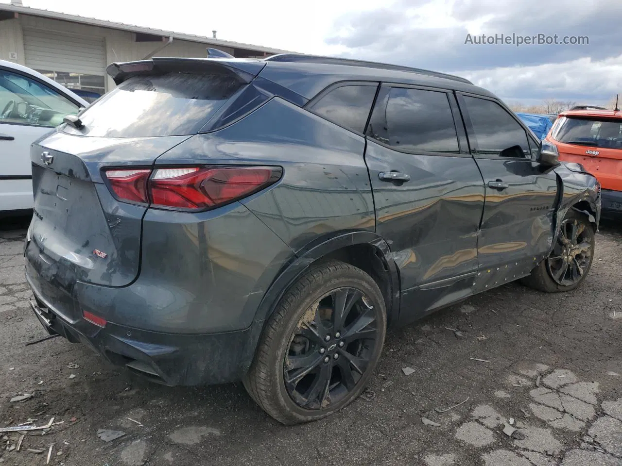 2019 Chevrolet Blazer Rs Gray vin: 3GNKBJRS0KS672138