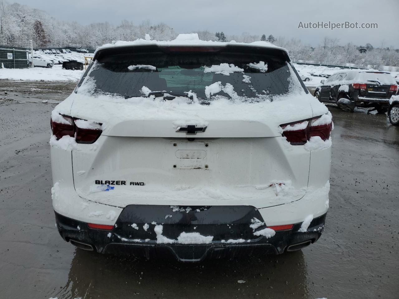 2019 Chevrolet Blazer Rs White vin: 3GNKBJRS1KS642811