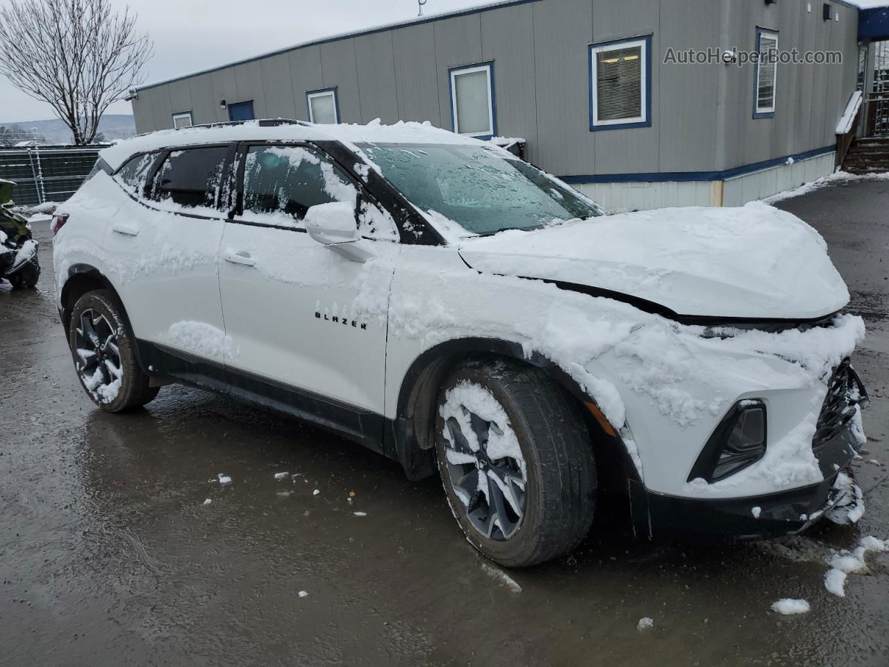 2019 Chevrolet Blazer Rs White vin: 3GNKBJRS1KS642811