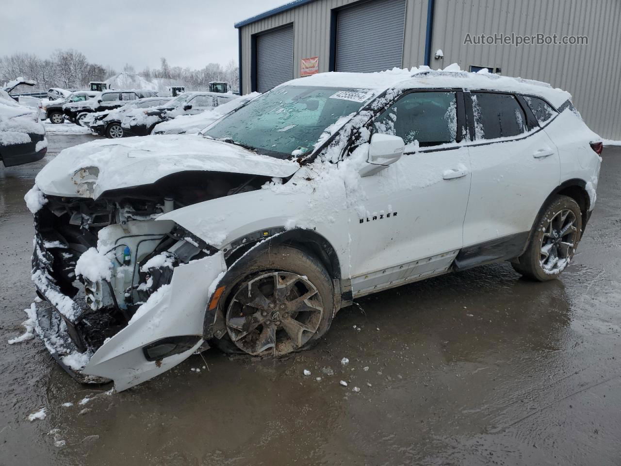 2019 Chevrolet Blazer Rs White vin: 3GNKBJRS1KS642811