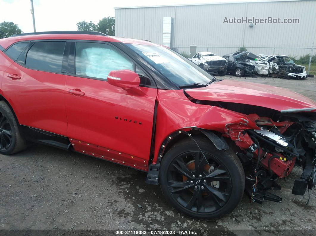 2019 Chevrolet Blazer Rs Red vin: 3GNKBJRS2KS698983