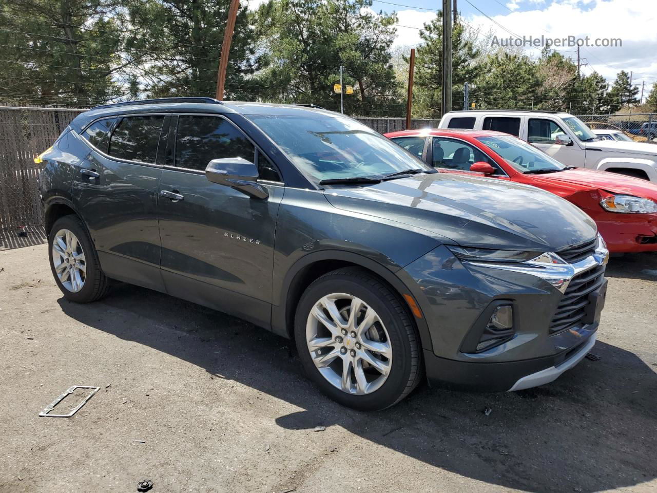 2020 Chevrolet Blazer 3lt Gray vin: 3GNKBJRS2LS559390