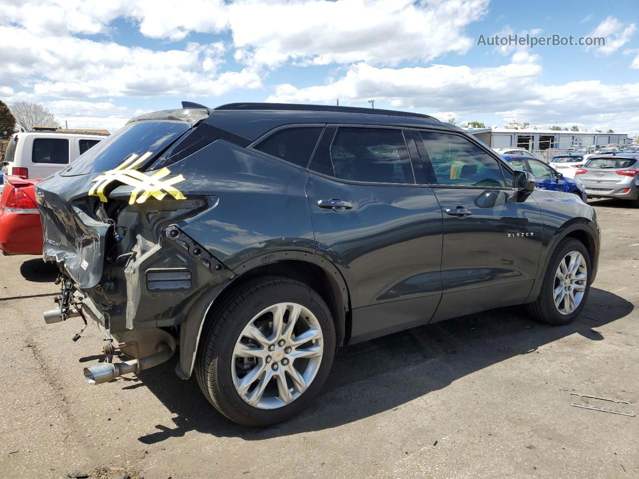 2020 Chevrolet Blazer 3lt Gray vin: 3GNKBJRS2LS559390