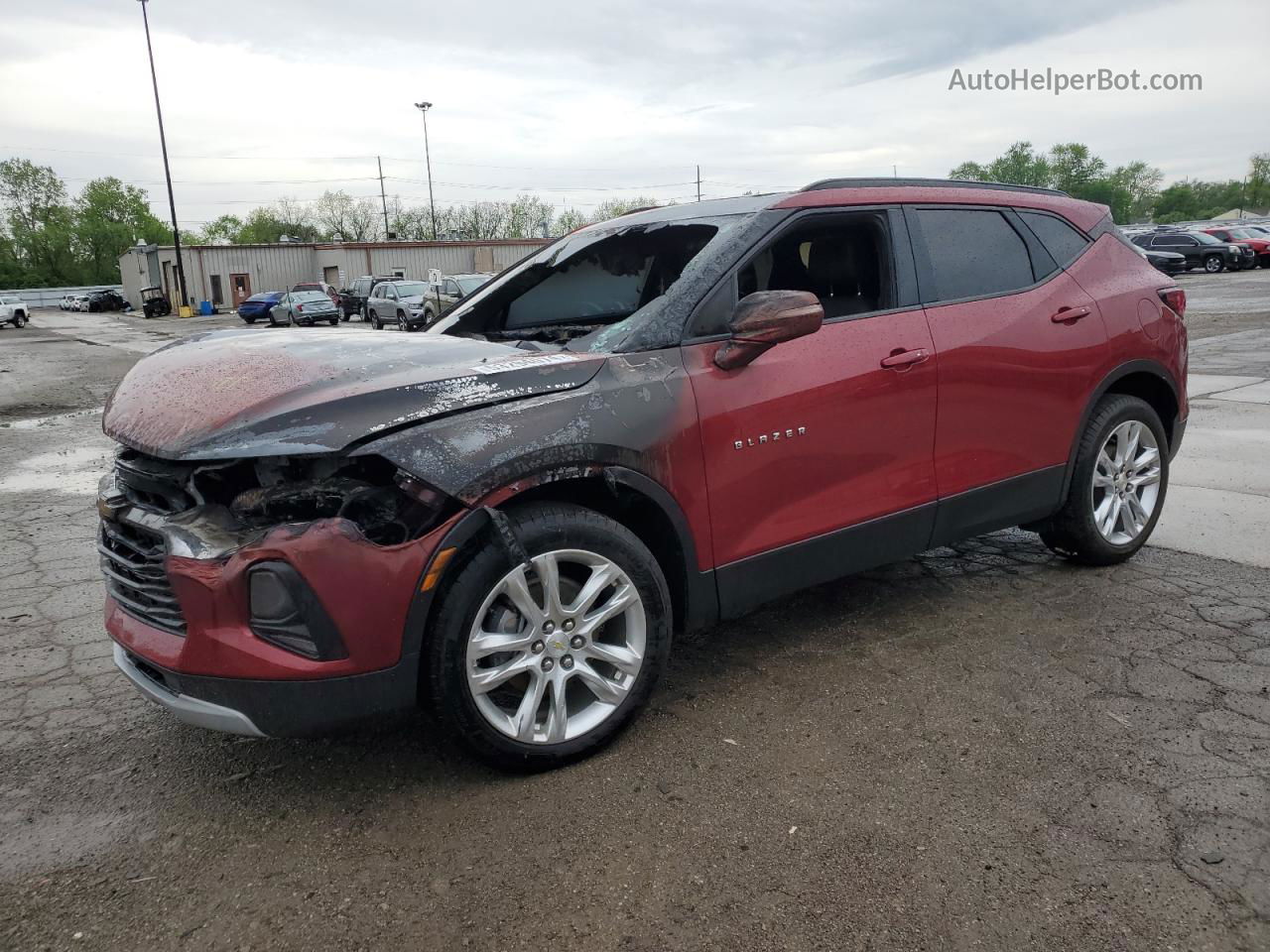 2020 Chevrolet Blazer 3lt Burgundy vin: 3GNKBJRS2LS611164