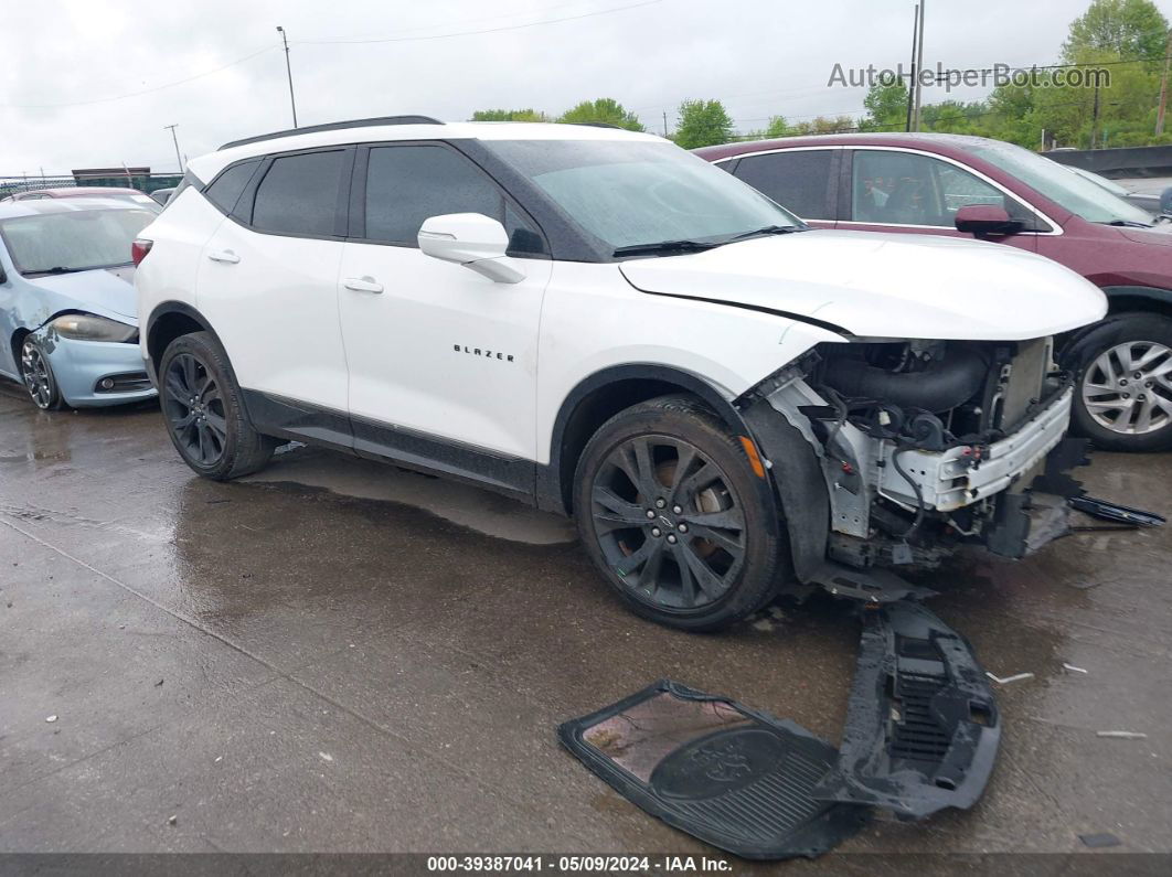 2019 Chevrolet Blazer Rs White vin: 3GNKBJRS3KS640932