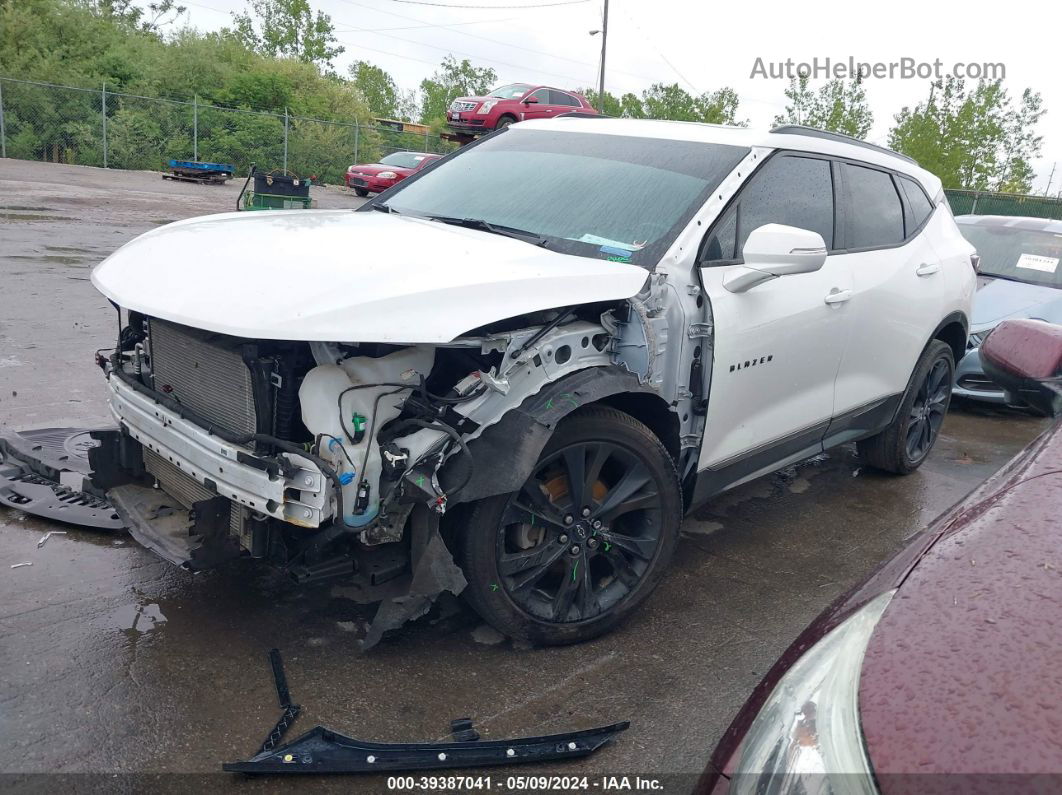 2019 Chevrolet Blazer Rs White vin: 3GNKBJRS3KS640932