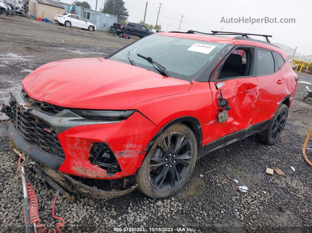 2019 Chevrolet Blazer Rs Red vin: 3GNKBJRS3KS653843