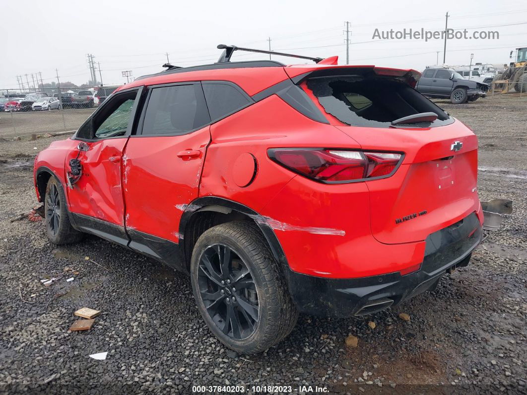 2019 Chevrolet Blazer Rs Red vin: 3GNKBJRS3KS653843