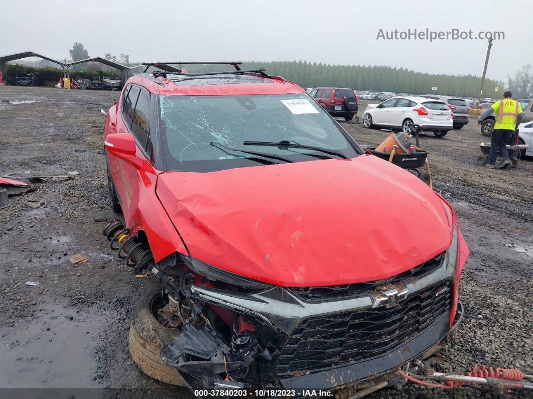 2019 Chevrolet Blazer Rs Red vin: 3GNKBJRS3KS653843