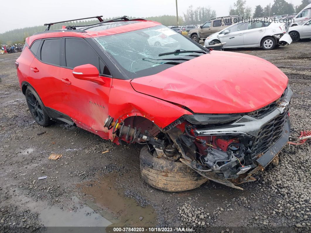 2019 Chevrolet Blazer Rs Red vin: 3GNKBJRS3KS653843