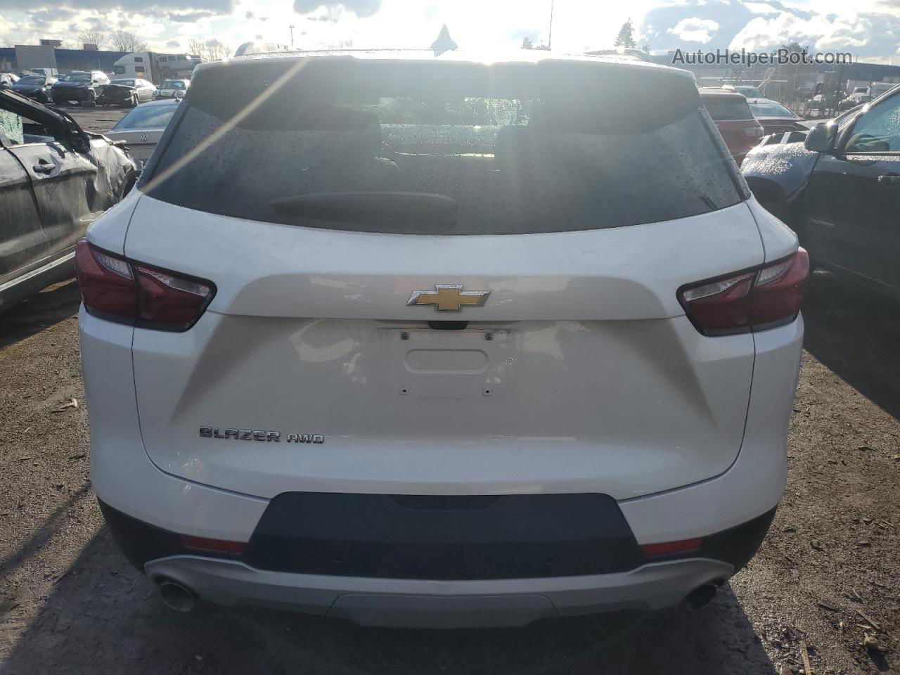 2020 Chevrolet Blazer 3lt White vin: 3GNKBJRS3LS684897