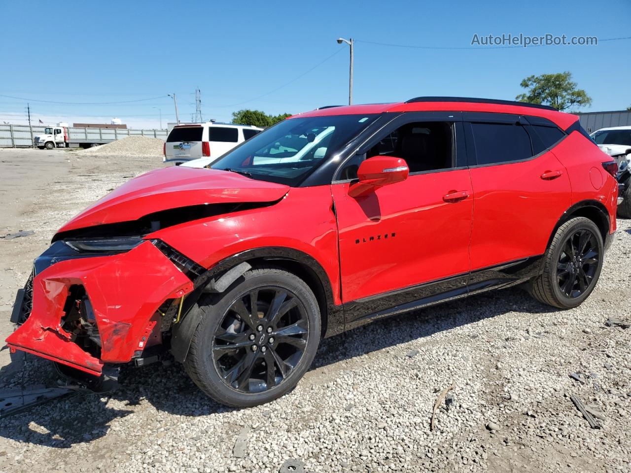 2019 Chevrolet Blazer Rs Красный vin: 3GNKBJRS4KS612394