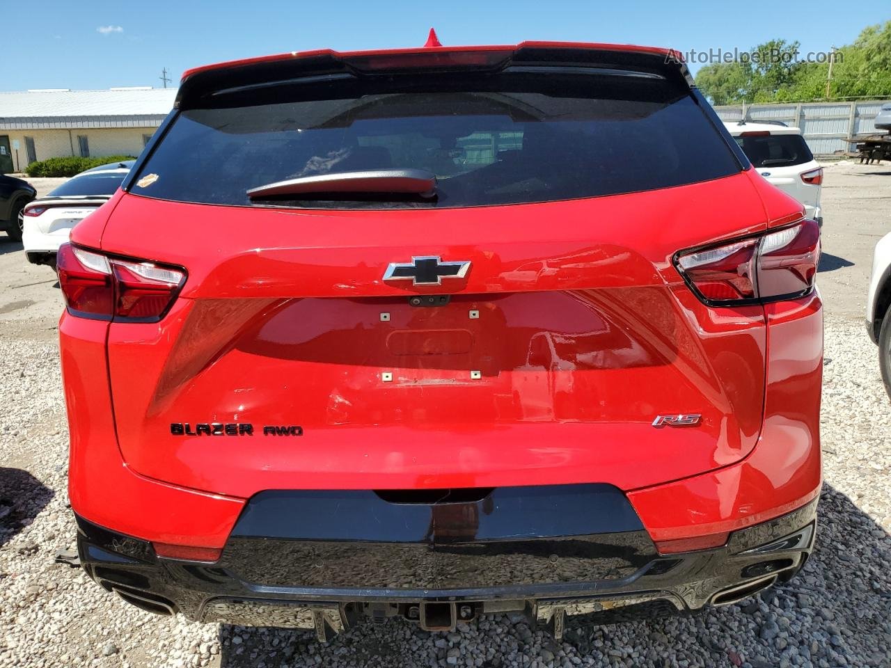 2019 Chevrolet Blazer Rs Red vin: 3GNKBJRS4KS612394