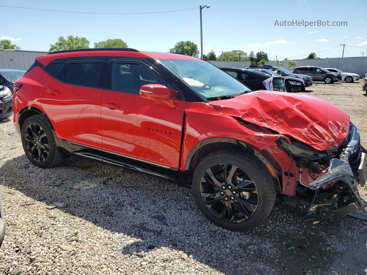 2019 Chevrolet Blazer Rs Красный vin: 3GNKBJRS4KS612394