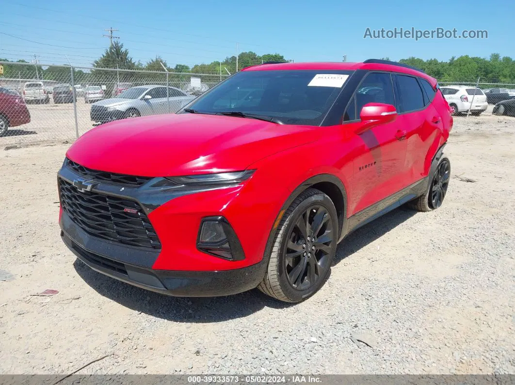 2019 Chevrolet Blazer Rs Red vin: 3GNKBJRS5KS697388