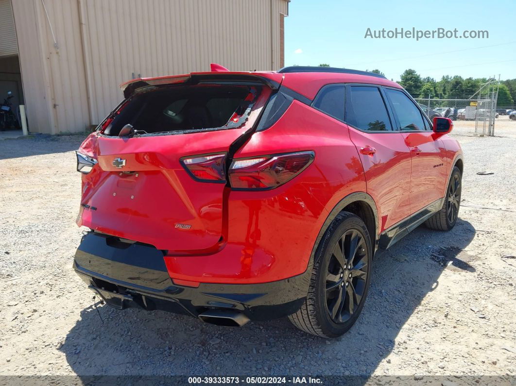 2019 Chevrolet Blazer Rs Red vin: 3GNKBJRS5KS697388