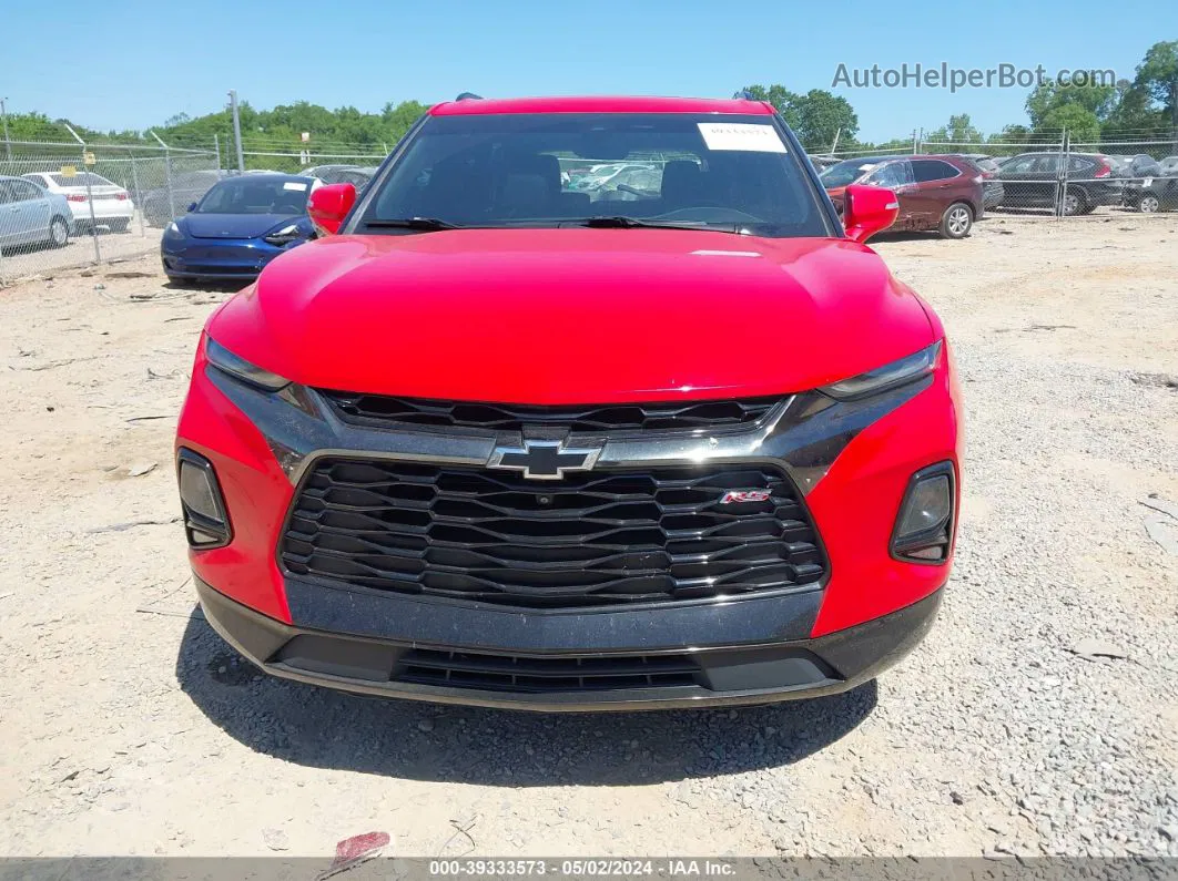 2019 Chevrolet Blazer Rs Red vin: 3GNKBJRS5KS697388