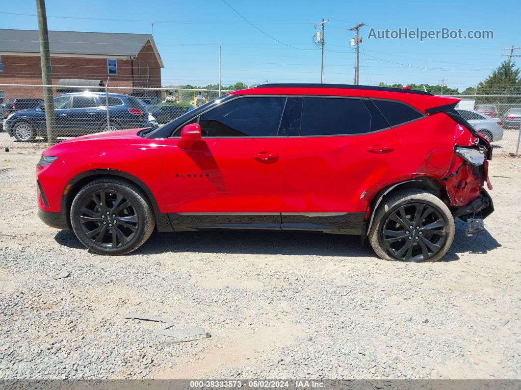 2019 Chevrolet Blazer Rs Red vin: 3GNKBJRS5KS697388