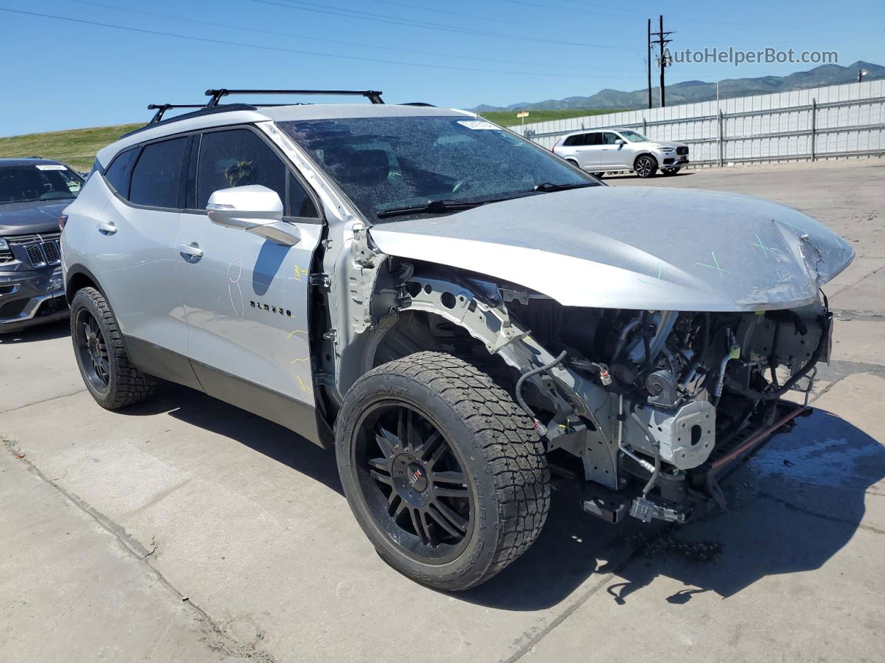 2020 Chevrolet Blazer 3lt Silver vin: 3GNKBJRS5LS568214