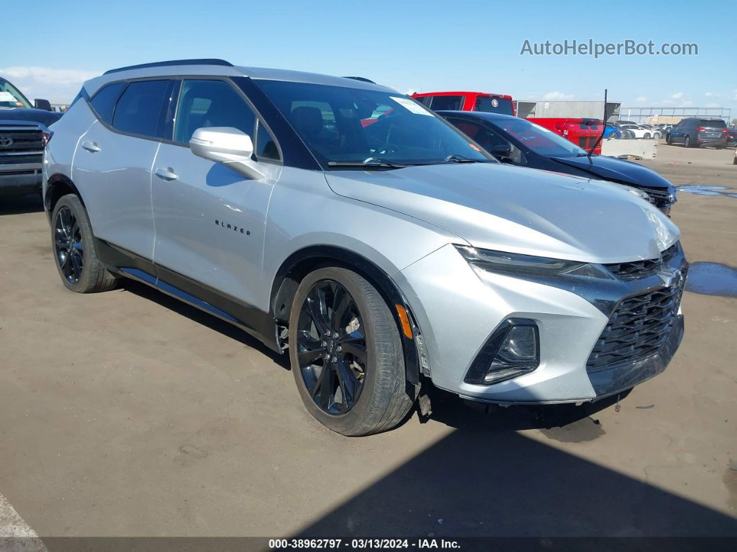 2019 Chevrolet Blazer Rs Silver vin: 3GNKBJRS6KS591225