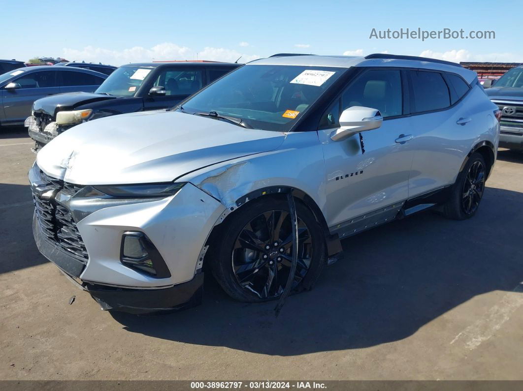 2019 Chevrolet Blazer Rs Silver vin: 3GNKBJRS6KS591225