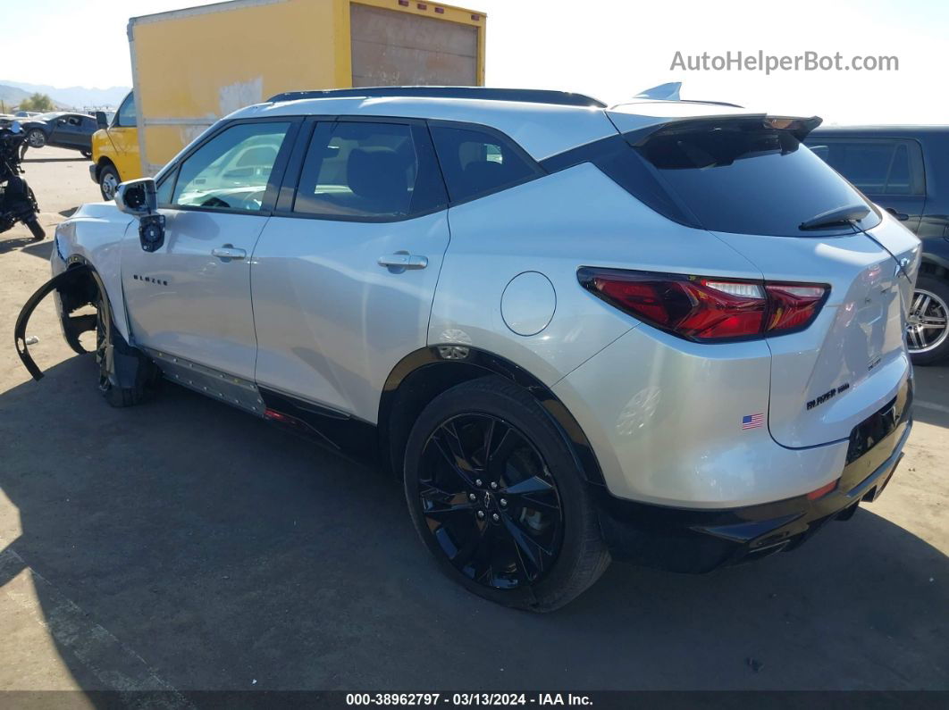 2019 Chevrolet Blazer Rs Silver vin: 3GNKBJRS6KS591225