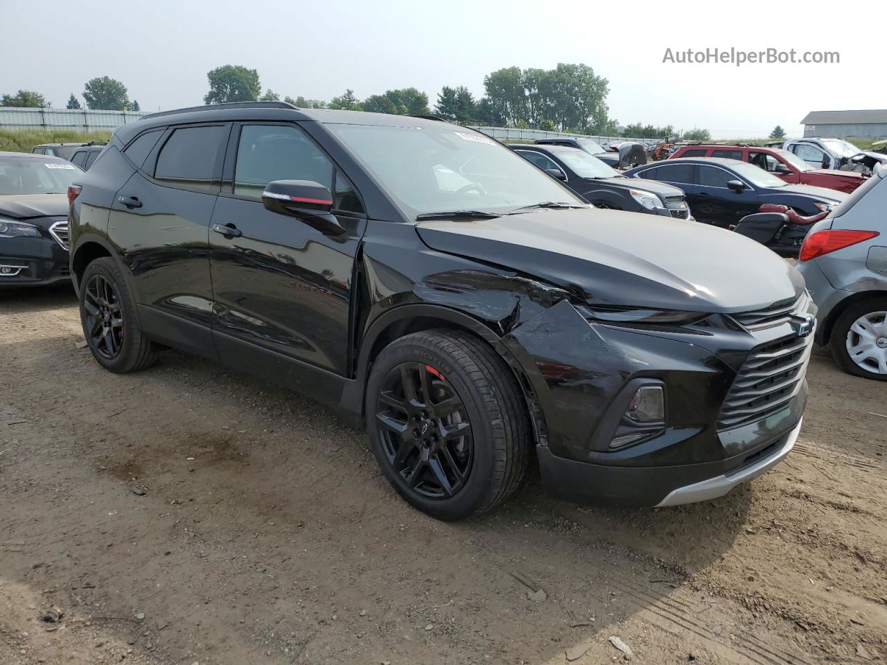 2020 Chevrolet Blazer 3lt Черный vin: 3GNKBJRS9LS715876