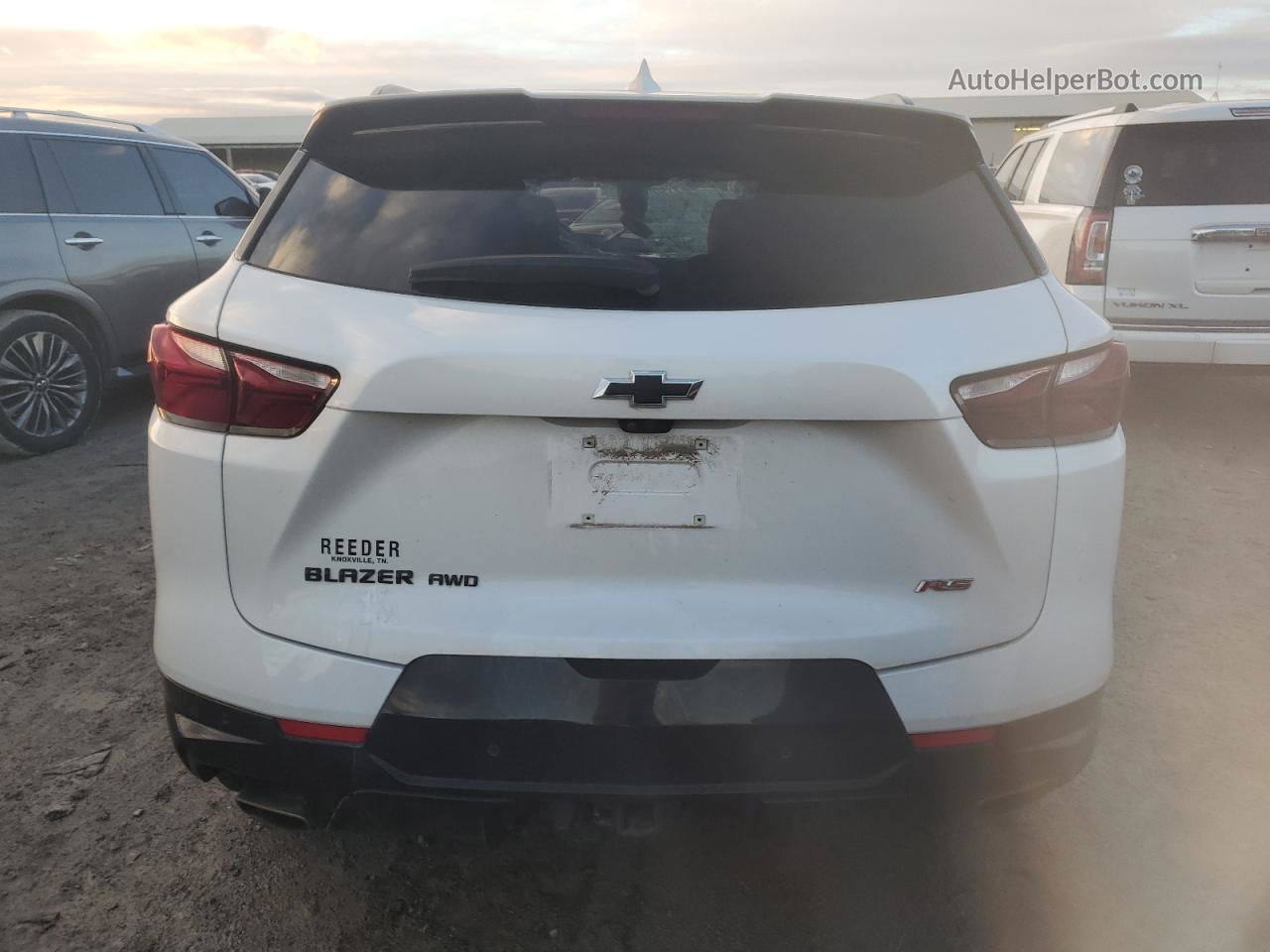 2020 Chevrolet Blazer Rs White vin: 3GNKBKRS0LS649045