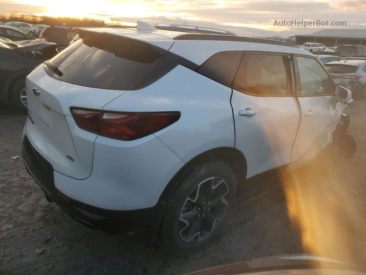 2020 Chevrolet Blazer Rs White vin: 3GNKBKRS0LS649045