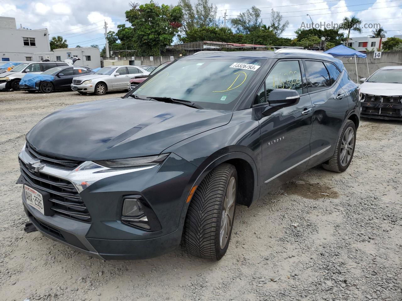 2019 Chevrolet Blazer Premier Gray vin: 3GNKBKRS2KS660806