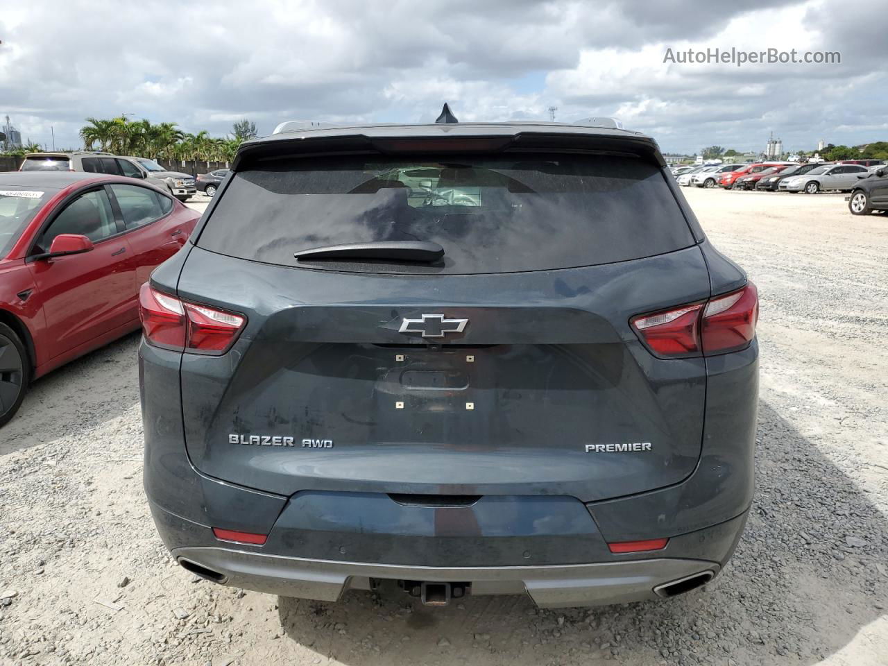 2019 Chevrolet Blazer Premier Gray vin: 3GNKBKRS2KS660806