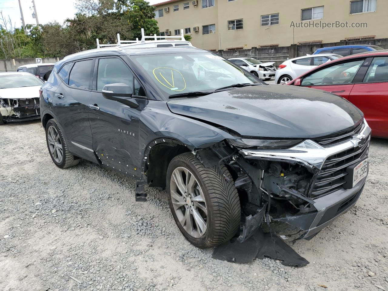 2019 Chevrolet Blazer Premier Gray vin: 3GNKBKRS2KS660806