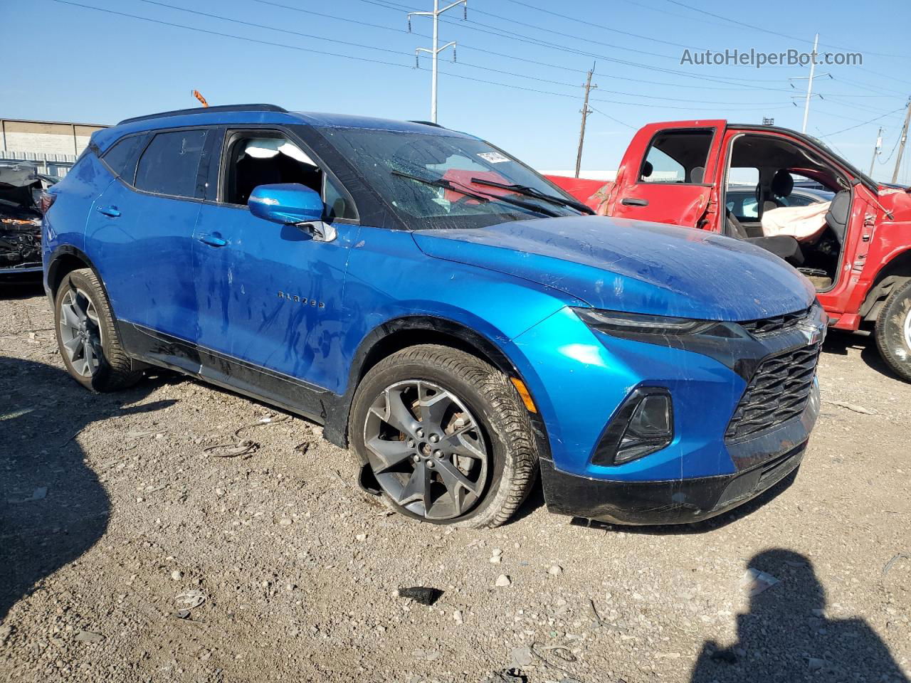 2020 Chevrolet Blazer Rs Blue vin: 3GNKBKRS3LS599841