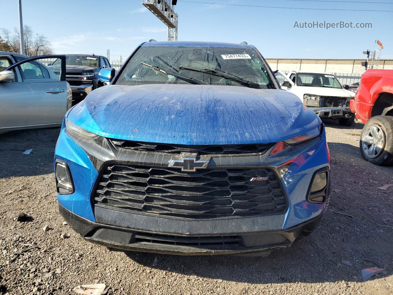 2020 Chevrolet Blazer Rs Blue vin: 3GNKBKRS3LS599841