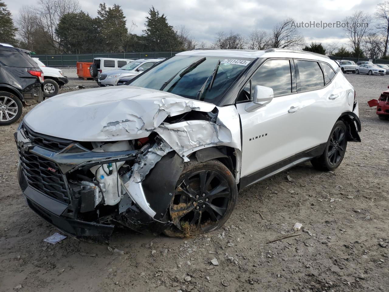 2020 Chevrolet Blazer Rs White vin: 3GNKBKRS5LS632922