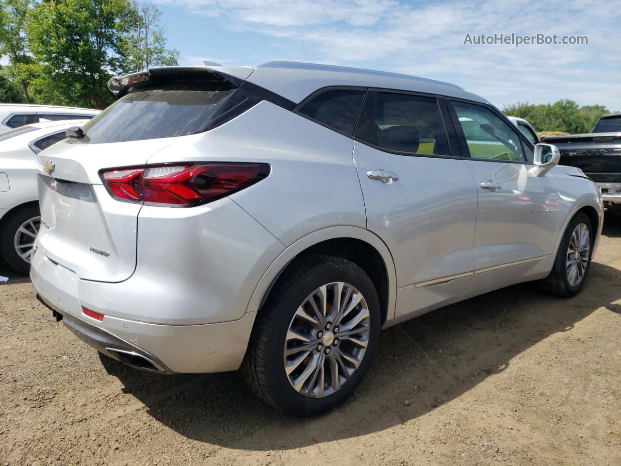 2019 Chevrolet Blazer Premier Silver vin: 3GNKBKRS7KS677021