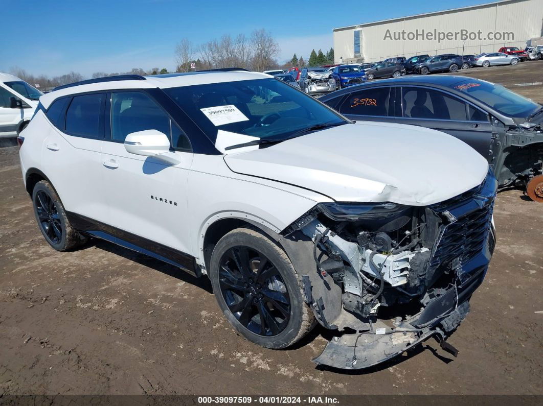 2020 Chevrolet Blazer Awd Rs White vin: 3GNKBKRS7LS623235