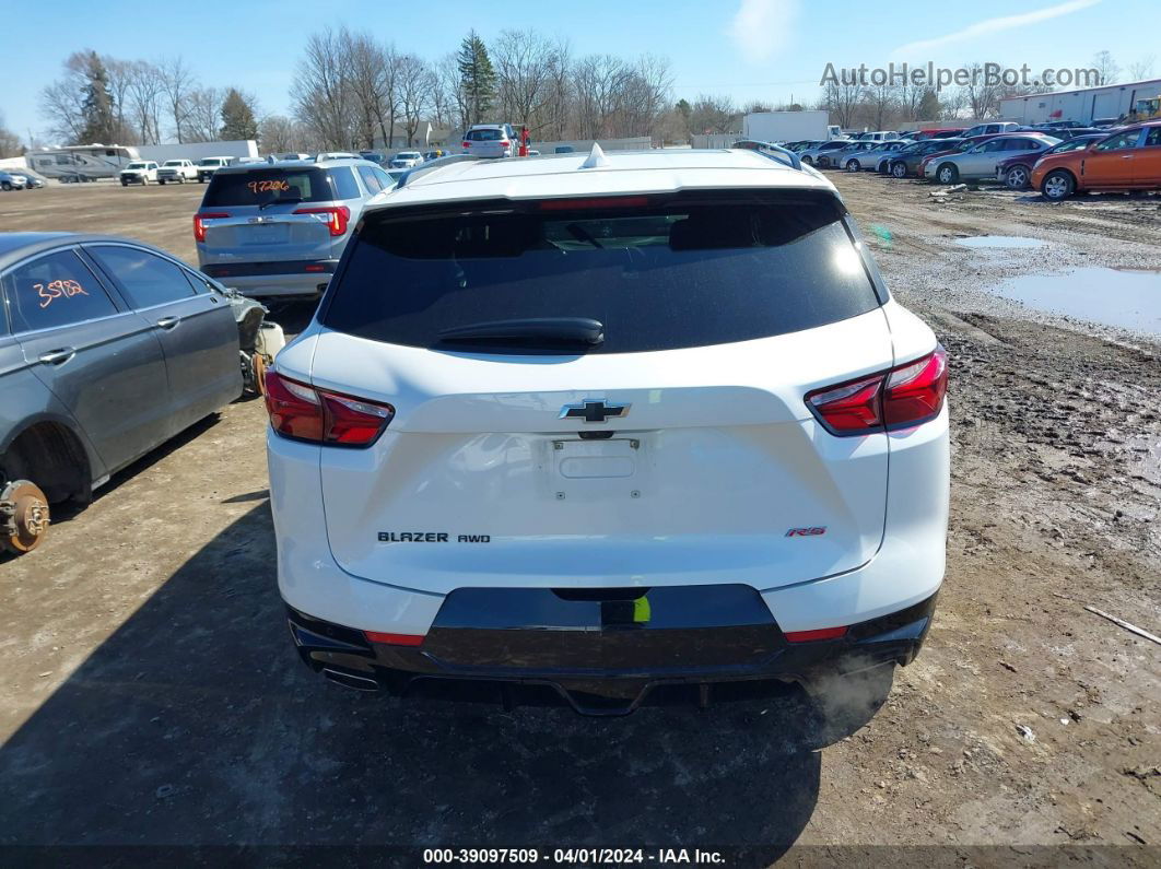 2020 Chevrolet Blazer Awd Rs White vin: 3GNKBKRS7LS623235